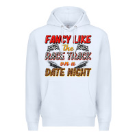 White fancy like the race track on a date night Premium Hoodie - texasbilliewilder