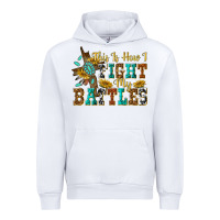 White this is how i fight my battles Urban Hoodie - texasbilliewilder