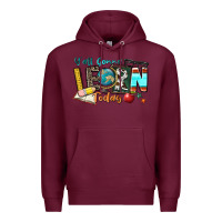 Burgundy y'all gonna learn today Premium Hoodie - Zillion Design Studio