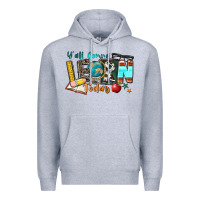 Heather Grey y'all gonna learn today Premium Hoodie - Zillion Design Studio