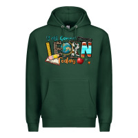 Sports Green y'all gonna learn today Premium Hoodie - Zillion Design Studio