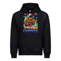 Black all aboard the polar express Urban Hoodie - Zillion Design Studio
