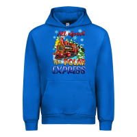 Cobalt all aboard the polar express Urban Hoodie - Zillion Design Studio