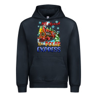 Navy all aboard the polar express Urban Hoodie - Zillion Design Studio