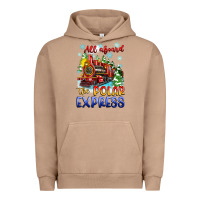 Pigment Burro all aboard the polar express Urban Hoodie - Zillion Design Studio