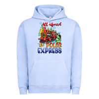 Pigment Grape Ice all aboard the polar express Urban Hoodie - Zillion Design Studio