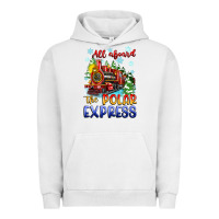 Pigment Lunar Rock all aboard the polar express Urban Hoodie - Zillion Design Studio