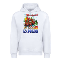 White all aboard the polar express Urban Hoodie - Zillion Design Studio
