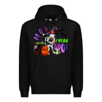 Black Moo I Mean Boo Baby Cow Premium Hoodie - RanaPortraitStore