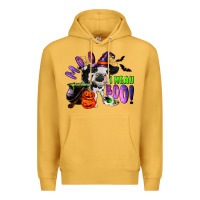 Mustard Moo I Mean Boo Baby Cow Premium Hoodie - RanaPortraitStore