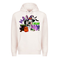 Pale Pink Moo I Mean Boo Baby Cow Premium Hoodie - RanaPortraitStore