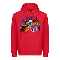 Red Moo I Mean Boo Baby Cow Premium Hoodie - RanaPortraitStore