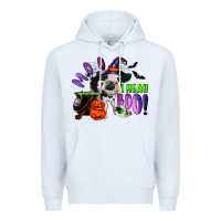 White Moo I Mean Boo Baby Cow Premium Hoodie - RanaPortraitStore