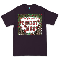 Plum just a girl who loves christmas Premium Tee - CowhideDigitalArt