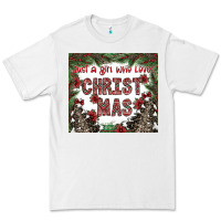White just a girl who loves christmas Premium Tee - CowhideDigitalArt