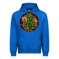 Cobalt Christmas Tree Urban Hoodie - RanaPortraitStore