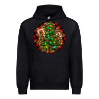 Forest Green Christmas Tree Urban Hoodie - RanaPortraitStore