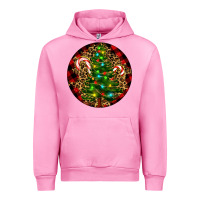 Fuchsia Pink Christmas Tree Urban Hoodie - RanaPortraitStore