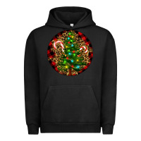 Pigment Black Christmas Tree Urban Hoodie - RanaPortraitStore