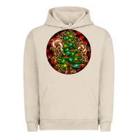 Pigment French Oak Christmas Tree Urban Hoodie - RanaPortraitStore