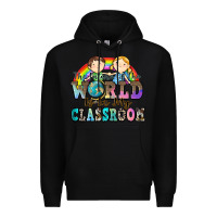 Black the future of the world is in my classroom Premium Hoodie - Zillion Design Studio