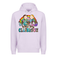Lilac the future of the world is in my classroom Premium Hoodie - Zillion Design Studio