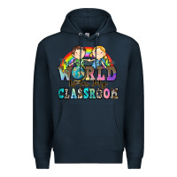 Navy the future of the world is in my classroom Premium Hoodie - Zillion Design Studio