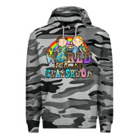 Slate Camo the future of the world is in my classroom Premium Hoodie - Zillion Design Studio