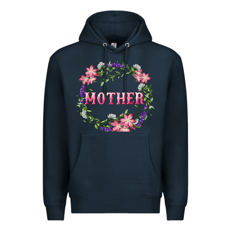 Mother With Floral Wreath Premium Hoodie by RanaPortraitStore | Teevron
