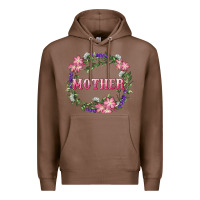 Chestnut Mother With Floral Wreath Premium Hoodie - RanaPortraitStore