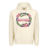 Sandshell Mother With Floral Wreath Premium Hoodie - RanaPortraitStore