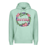 Seafoam Mother With Floral Wreath Premium Hoodie - RanaPortraitStore