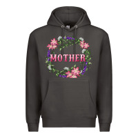 Smoke Mother With Floral Wreath Premium Hoodie - RanaPortraitStore