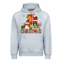 Heather Grey 1st christmas santa and snowman Urban Hoodie - Zillion Design Studio