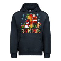 Navy 1st christmas santa and snowman Urban Hoodie - Zillion Design Studio