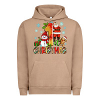 Pigment Burro 1st christmas santa and snowman Urban Hoodie - Zillion Design Studio