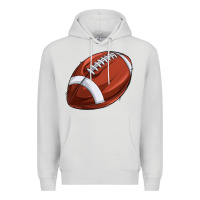 Dove Grey football Premium Hoodie - texasbilliewilder