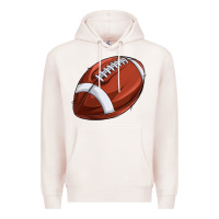 Pale Pink football Premium Hoodie - texasbilliewilder