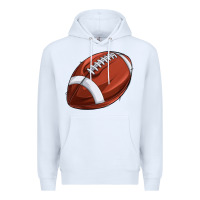 White football Premium Hoodie - texasbilliewilder
