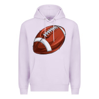 Lilac football Premium Hoodie - texasbilliewilder