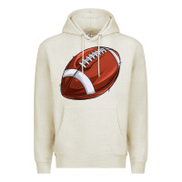 Oatmeal Heather football Premium Hoodie - texasbilliewilder