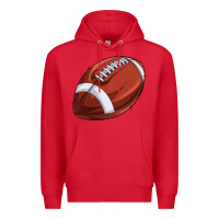 Red football Premium Hoodie - texasbilliewilder