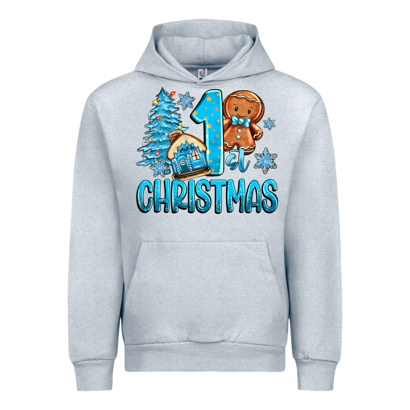 1st Christmas Gingerbread Boy Urban Hoodie by Zillion Design Studio | Teevron