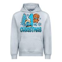 Heather Grey 1st christmas gingerbread boy Urban Hoodie - Zillion Design Studio