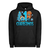 Pigment Black 1st christmas gingerbread boy Urban Hoodie - Zillion Design Studio