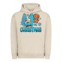 Pigment French Oak 1st christmas gingerbread boy Urban Hoodie - Zillion Design Studio