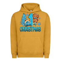 Pigment Peanut Butter 1st christmas gingerbread boy Urban Hoodie - Zillion Design Studio