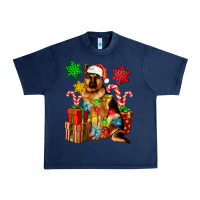 Navy christmas german shepherd Urban Heavy Tee - Artiststas
