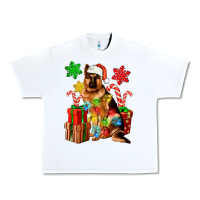 White christmas german shepherd Urban Heavy Tee - Artiststas
