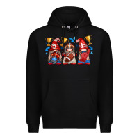 Black football gnome with element Premium Hoodie - texasbilliewilder